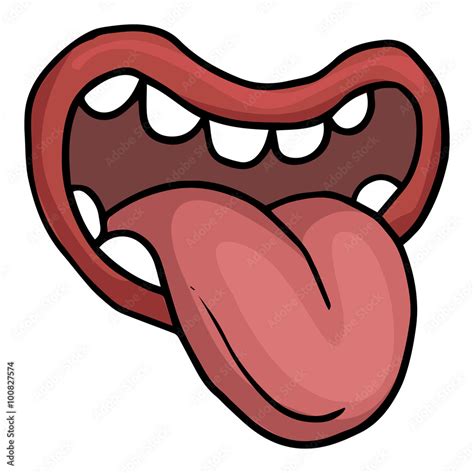 cartoon tongue